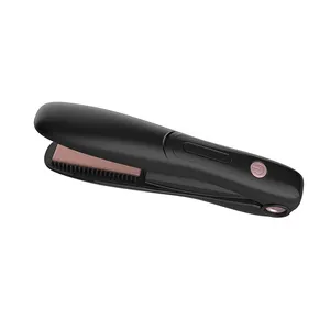 Professional Ceramic Mini Hair Straightener Portable Wireless Hair Styler USB Rechargeable for Household and Hotel Use