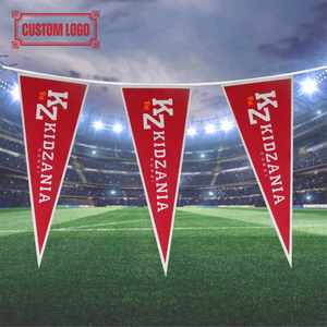Drapeaux triangulaires personnalisés pour équipes universitaires de football - Product Image 1