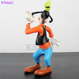 Sculpture Goofy de style vintage en fibre de verre, statue de dessin animé Goofy en résine faite à la main, artisanat en résine, cadeau, décoration d'intérieur - Product Image 6