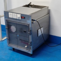 Jaula de Oxígeno Veterinaria con Puertas de Bloqueo Automático y Calefacción de Temperatura Constante en Acero Inoxidable para Clínicas Veterinarias