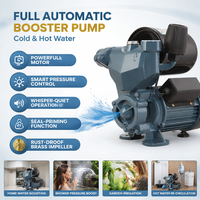 Pompe à eau électrique auto-amorçante intelligente et silencieuse pour réservoir sous pression domestique, eau froide et chaude, entièrement automatique