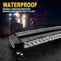 Barre lumineuse de toit à 54 LED de 26,5 pouces, barre lumineuse d'avertissement d'urgence ambre, 12-24V, balise clignotante