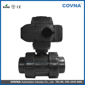 วาล์วบอลมอเตอร์ไฟฟ้า COVNA UPVC แบบสองทาง ข้อต่อคู่ ชนิดโมดูเลต 4-20mA วาล์วบอลไฟฟ้า วาล์วบอล PVC 1/2 - Product Image 4