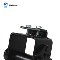 Treuil combiné portable sous châssis avec 2 vis de réglage, en acier noirci, conforme aux normes ASME B30.9 DOT, pour remorques et camions à plateau
