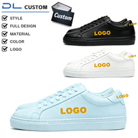 Sneakers basses décontractées en cuir pleine fleur unisexes minimalistes personnalisables avec logo OEM ODM, streetwear haut de gamme, chaussures de tous les jours