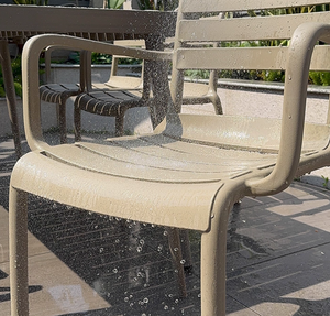 Banc <span class=keywords><strong>de</strong></span> <span class=keywords><strong>jardin</strong></span> moderne Junyi TC2584 pour 4 personnes, en alliage d'<span class=keywords><strong>aluminium</strong></span>, anti-corrosion, imperméable, écologique, pour <span class=keywords><strong>jardin</strong></span>, villa, balcon - Product Image 6