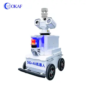 Controllo remoto della temperatura di misurazione termocamera 5G AI controllo di sicurezza controllo di controllo di pattuglia Robot