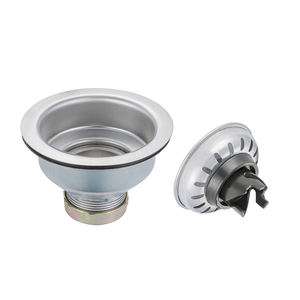 مصرف حوض عالمي قياسي في الولايات المتحدة لمدة 3 "فتحة صرف من الفولاذ المقاوم للصدأ مع مصفاة سلة للحوض للمطبخ - Product Image 4