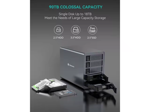 Offre Spéciale de disque dur Gen2 en alliage d'aluminium à <span class=keywords><strong>5</strong></span> baies et 4 baies USB 3.0 vers SATA prend en charge la sauvegarde et le clonage de données SSD HDD de 2.<span class=keywords><strong>5</strong></span>/3.<span class=keywords><strong>5</strong></span> pouces - Product Image 5