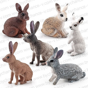 Figura de Conejo Realista de Plástico, Relleno de Bolsas de <span class=keywords><strong>Sorpresa</strong></span> de Pascua, Juguete de Conejito Adorable, Recuerdo de Fiesta, Regalo para Niños, Decoración - Product Image 2