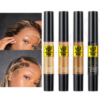 Oalen Vente en Gros 4 Couleurs Dentelle Teinté Stylo Marque Privée Étanche Perruque Teinte Stylo pour Extensions de Cheveux