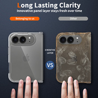 Nouvelle coque de téléphone pliable Duo pour iPhone, transparente en TPU + acrylique, fine et antichoc, pour iPhone 13 14 15 16 17 Pro Max