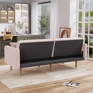 <span class=keywords><strong>Canapé</strong></span>-lit d'angle moderne pliable <span class=keywords><strong>2</strong></span>,<span class=keywords><strong>5</strong></span> <span class=keywords><strong>places</strong></span> avec rembourrage en tissu pour hôtel et salon - Product Image 3