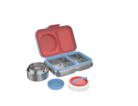 Boîte à lunch bento en acier inoxydable avec plateau intérieur amovible, anti-fuite, sans BPA, compatible micro-ondes, chauffable, qualité alimentaire, 2 compartiments