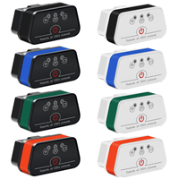 Interfaz OBD2 Vgate ELM327 Original Azul, ICar2 Inalámbrico WIFI, Lector de Códigos de Vehículos de Plástico, Herramienta de Diagnóstico