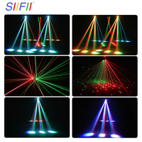 Projecteur à double tête mobile, faisceau laser de scène, lumière LED à effet 3-en-1 pour bar, karaoké, DJ, performance