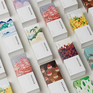 Caja de regalo publicitaria con impresión a color, caja de cartón personalizada con diseño de piel de vaca, caja de cartón blanca con cajón, caja de embalaje para cosméticos, caja de regalo para té. - Product Image 3