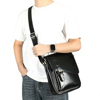 New <strong>Best</strong>-<strong>selling</strong> <strong>Mens</strong> Genuine Leather Crossbody <strong>Bag</strong> Featuring Crazy Horse Leather Flap Shoulder Strap Premium Stylish