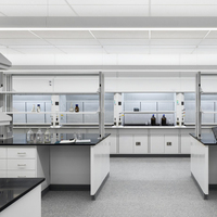 CARTMAY Meubles de laboratoire scientifique et médical pour lycée à prix avantageux, tables de laboratoire pour étudiants, bancs de laboratoire en marbre avec étagères