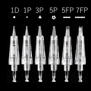 Agujas estériles desechables tipo hebilla para máquina de microblading 1P 3P 5P 7P FP PMU - Product Image 5