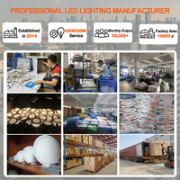 Plafonnier LED Rond Ultra Mince en Gros pour Usine, 3W à 24W, Encastré Intérieur, 3 Températures de Couleur, Spot Dimmable