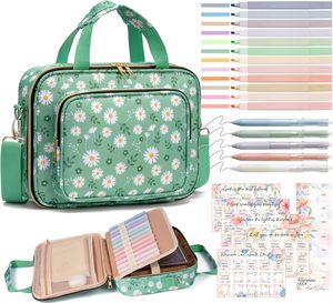 Bolsa de Transporte para Biblia Grande de Color Rosa para Mujer, Funda para Biblia, Bolsa de Iglesia con Bolsillo para Botella de Agua y Correa para el Hombro, Muestra Gratis - Product Image 2