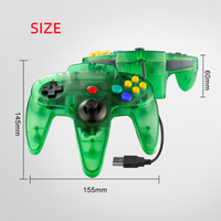 Nuevo Controlador de Juego con Cable para Consola N64, Controlador USB para Joystick de Nintendo 64