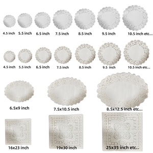 Napperons en papier jetables en gros à prix abordable, napperons en dentelle, taille personnalisée OEM disponible - Product Image 6