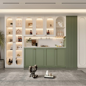 Armario de cocina de diseño francés moderno, muebles de cocina de estilo personalizado victorianos, madera maciza de roble con estilo MDF a la venta - Product Image 6