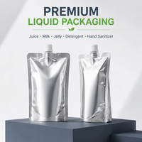 Pochette à bec verseur en aluminium composite de qualité alimentaire, sachet d'emballage vertical pour détergent lessive, sac d'emballage plastique