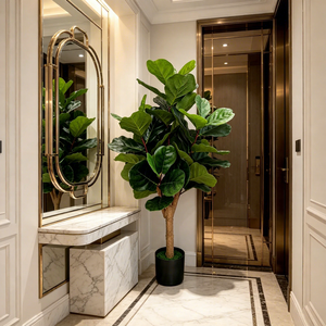 <span class=keywords><strong>Albero</strong></span> di <span class=keywords><strong>Ficus</strong></span> Lyrata Artificiale in Vaso di Varie Dimensioni per Decorazioni Matrimoniali e Forniture, <span class=keywords><strong>Albero</strong></span> Artificiale per Interni ed Esterni, Decorazione per Bar e Stanze - Product Image 6