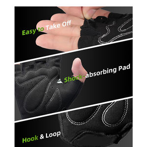 Guantes de Ciclismo Unisex Blancos de Verano, Medios Dedos, Antideslizantes, Impermeables, Anti-UV, Transpirables y Elásticos - Product Image 4