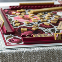 Haus of Tiles Haus No 88 Mahjong Olive Grove Set 160 Tuiles de Mahjong en Acrylique avec Tapis de Mahjong Haus of Tiles