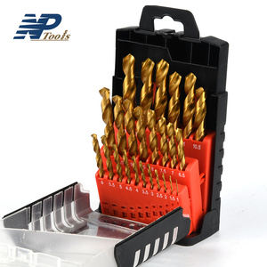 Jeu de 25 forets <span class=keywords><strong>HSS</strong></span> NAIPU M42 à tige droite en <span class=keywords><strong>cobalt</strong></span> M35 pour le perçage du métal dur et de l'acier inoxydable - Product Image 2