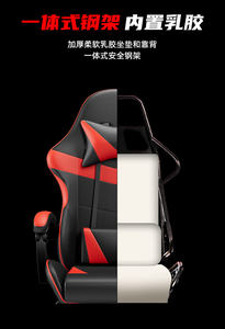 Pologne vente chaude Anji pas cher Reb LED bande ordinateur bureau chaises de travail <span class=keywords><strong>marque</strong></span> personnalisée <span class=keywords><strong>meilleur</strong></span> Scorpion <span class=keywords><strong>chaise</strong></span> de jeu noir et blanc - Product Image 4