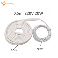 Usine directe 220V Silicone stockage à froid dégivrage fil de chauffage conducteur solide isolation en caoutchouc entrepôt frigorifique fil chauffant
