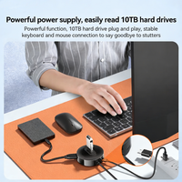 Hub USB 2.0 de 4 Puertos al por Mayor, Divisor de Datos Portátil de Alta Velocidad para Ratón, Teclado, Impresora, Laptop, PC, Extensor USB de Múltiples Puertos