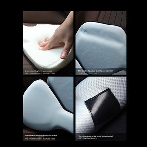 Coussin de siège de voiture universel en gel à mémoire de forme, oreiller lombaire, haute confortabilité, optimal pour tous les véhicules, respirant, vente en gros du fabricant - Product Image 4