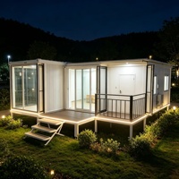 Maison modulaire mobile extensible personnalisée, durable, portable, préfabriquée, construction moderne en panneaux sandwich pour usage extérieur