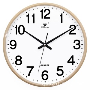 Round <b>Silent</b> Quartz Wall <b>Clock</b> LCD Display Calendar Temperature Analog Digital Hanging <b>Clock</b> for Living Room - Product Image 6