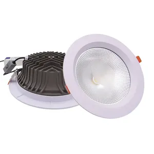 Commercial Indoor 3cct Round Spot Down Light Recessed 7w 10w 15w 20w 30w Led Cob Downlight