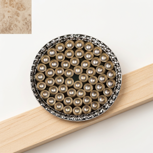 Plateau Urli Rond Multi-Diya avec Porte-Bougies en Cristal Argenté et Porte-Bougies Doré pour Décoration Intérieure - Product Image 6