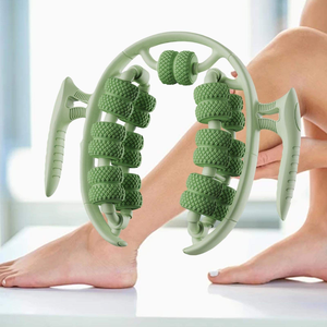 Nouveau 2026 Rouleau de massage des jambes extensible à sept roues pour la relaxation corporelle et l'exercice, avec pince de massage des mollets - Product Image 4