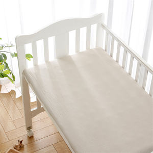 100% Cotton Muslin Crib Sheet,Baby <strong>Cot</strong> Sheet Baby <strong>Bedding</strong> Fitted Sheet - Product Image 3