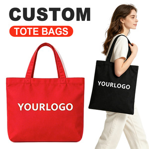 Borsa Tote in Cotone Ecologica Riutilizzabile con Logo Personalizzato Stampato, Borsa per la Spesa in Tela Organica - Product Image 1