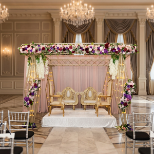 Backdrop Stand Iron Wedding Event Party <b>Frame</b> <b>Arch</b> Golden Wedding <b>Frame</b> Iron <b>Arch</b> for Hotel Banquet Decoration Supply - Product Image 1