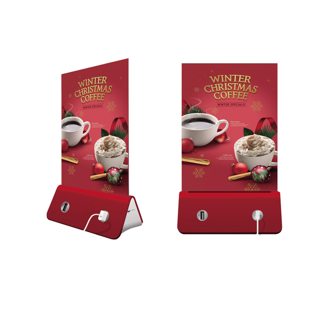 Consumer Electronics Hot New Products 2024 Power Bank for Restaurant and Cafe Advertising Stand Table Menu Power Charger Battery