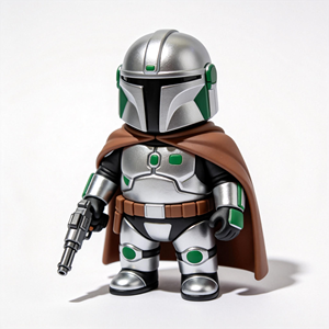 Figura de PVC Personalizada, Figura de Goma de un Caballero <span class=keywords><strong>Alien</strong></span>ígena con Pistola, Modelo Decorativo - Product Image 1