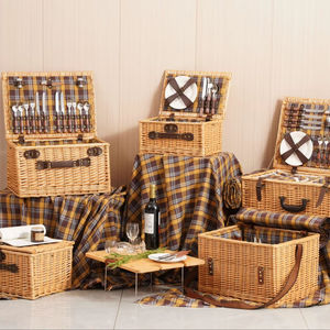 JY <span class=keywords><strong>grande</strong></span> <span class=keywords><strong>cesto</strong></span> da Picnic in <span class=keywords><strong>vimini</strong></span> per 4 persone Set De Picnic Canasta cesti portaoggetti Picknickkorb - Product Image 1