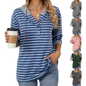 Sudadera Casual de Otoño Invierno para Mujer, Lisa, con Capucha, Mangas Regulares, Holgada, Antiarrugas, con Combinación de Colores en Contraste - Product Image 2